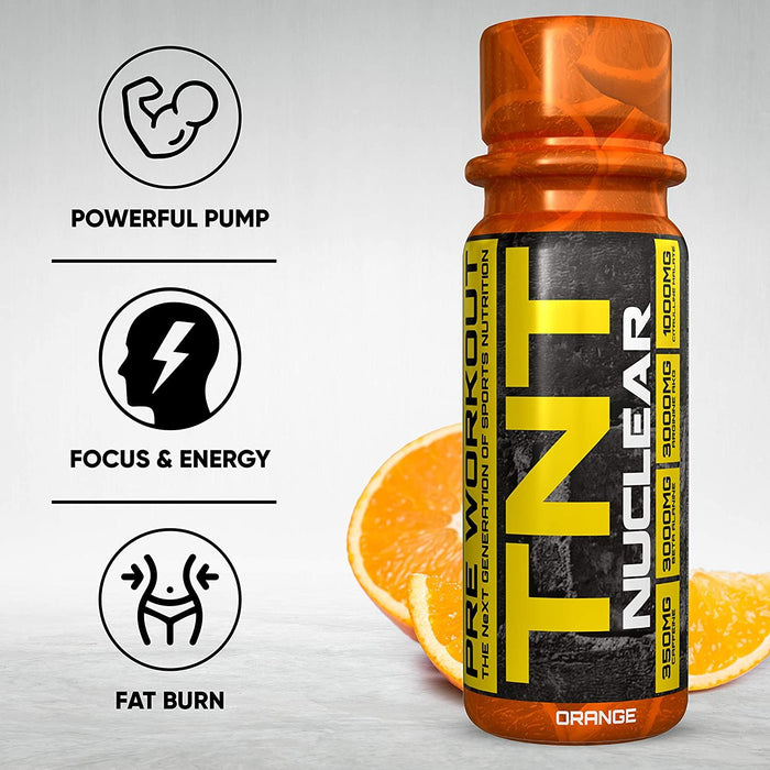 NXT Nutrition TNT Nuclear Shots 12 x 60ml Pre Workout Intensity Drink