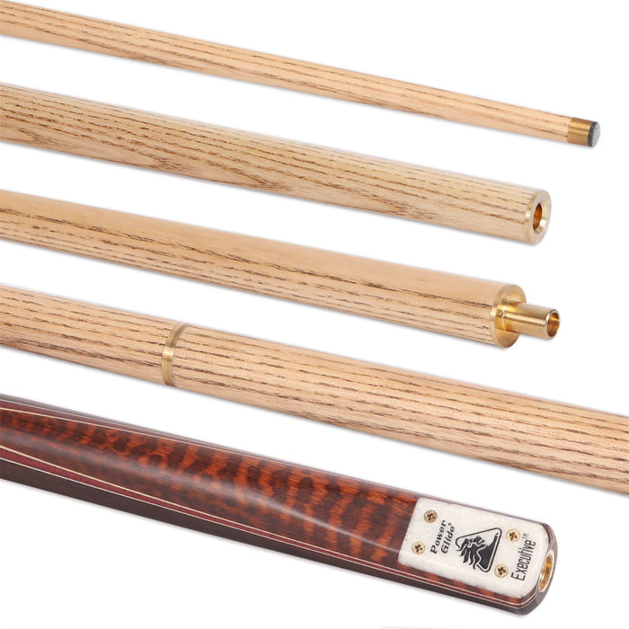 Powerglide Executive 2 Piece Snooker Cue 9.5mm Tip + Extension