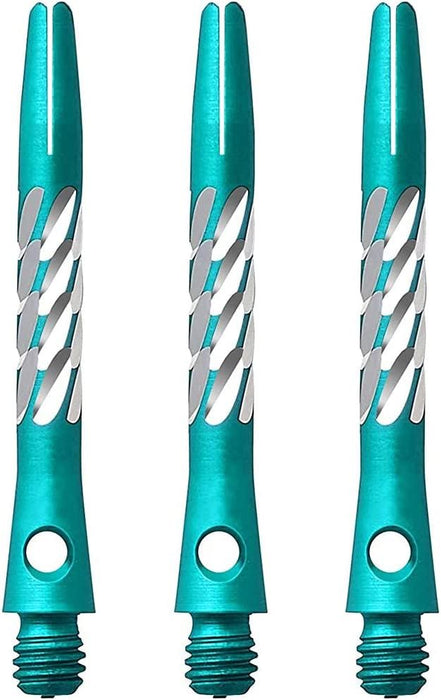 Unicorn Aluminium Dart Shafts Diamond Cut Strong Grip Blue/Black/Green/Purple