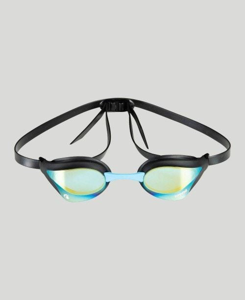 Arena Cobra Core Swipe Mirror Swimming Goggles Fast Racing Lens - Aqua Black