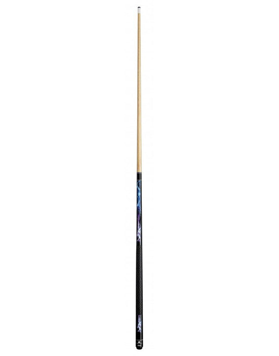 Powerglide Classic Burner Pool Cue Poplar & Raman Decal Butt 13mm Fibre Tip