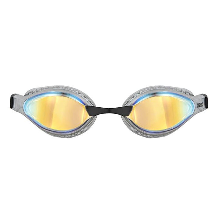 Arena Swimming Goggles Airspeed Mirror Wide Lenses - Yellow / Copper / Silver