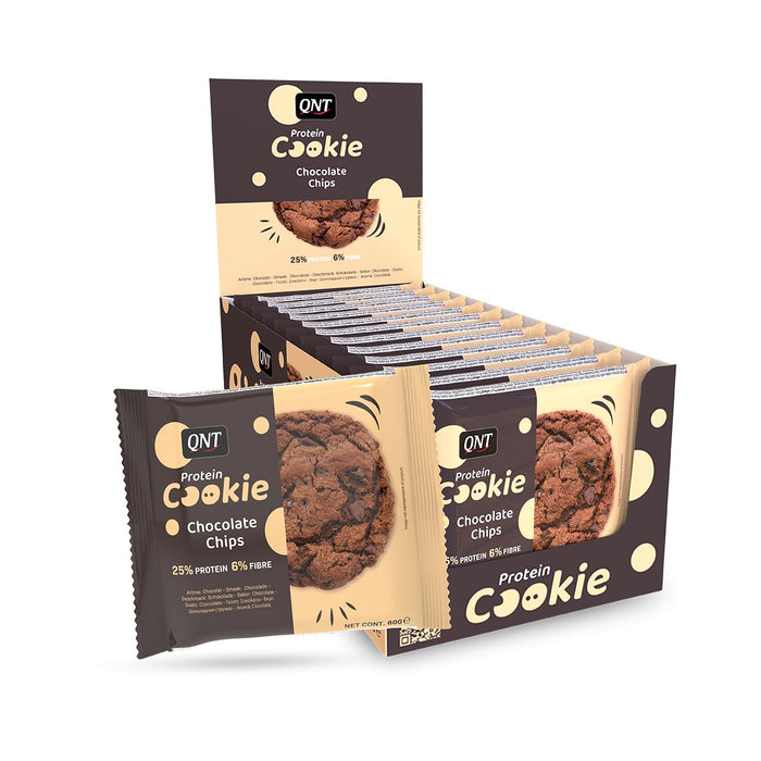 QNT Protein Cookie 12 x 60g Rich In Protein & Fibre