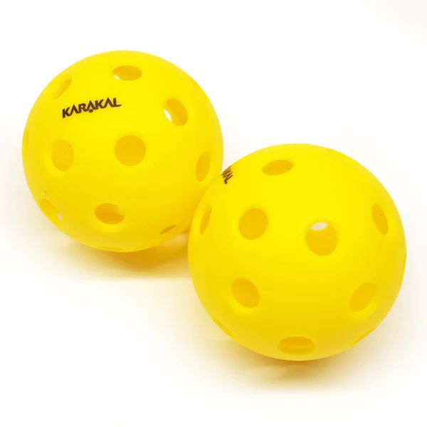 Karakal Pro 26 Indoor Pickleballs – 6 Pack 26Hole Design Consistent Bounce