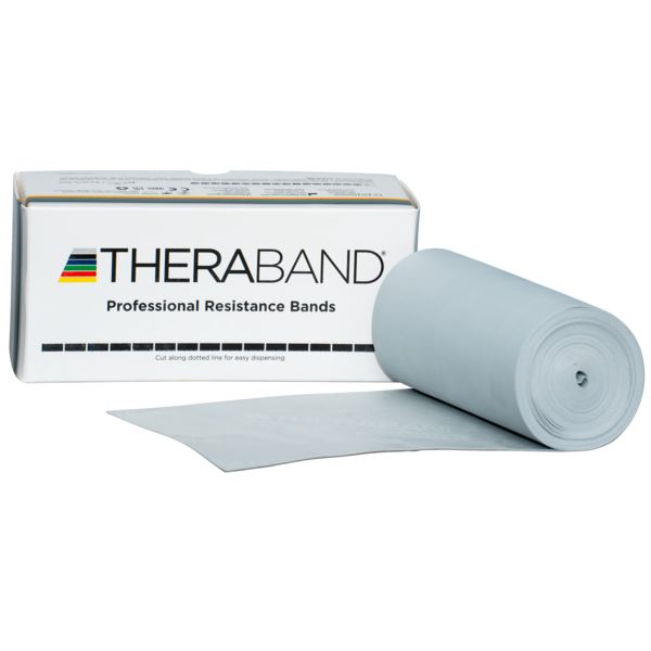 Theraband Professional Resistance Bands Latex Home Fitness Gym Yoga - Silver