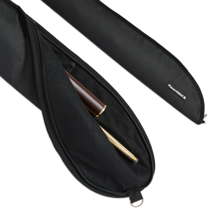 PowerGlide Snooker Pool Cue Soft Padded Case For 3/4 Cues