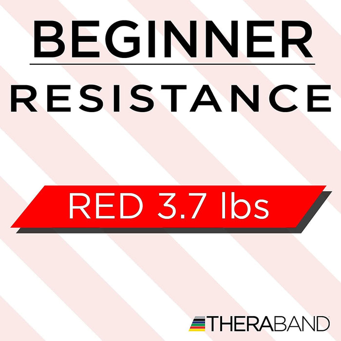 Theraband Resistance Bands Single Pull Up Heavy Duty Traning Workout - Red 12"FITNESS360