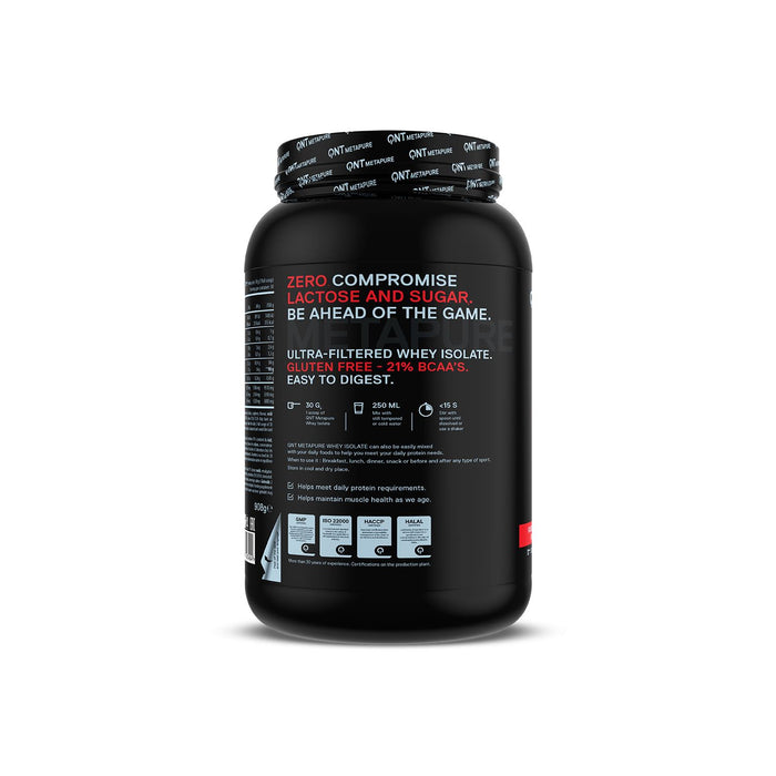 QNT Metapure Whey Isolate Zero Protein Powder 908g - Raspberry