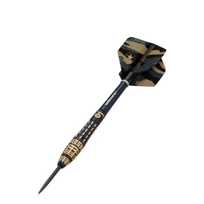 Unicorn Top Brass Style 1 Darts Ultrafly Flights Gripper Shafts Strong Tip