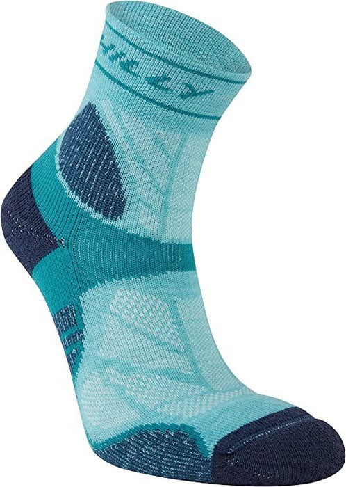 Hilly Trail Anklet Socks Mid Cushion Sports Running Pepper/Teal - 3 Pairs for 2Hilly