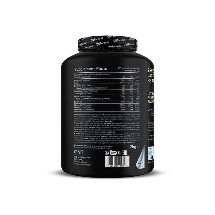 QNT Metapure Whey Isolate Zero Protein Powder 2kg - Vanilla