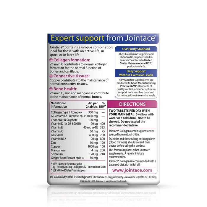 Vitabiotics Jointace Collagen Vitamin Bones & Joints Health Supplements 30 Pills