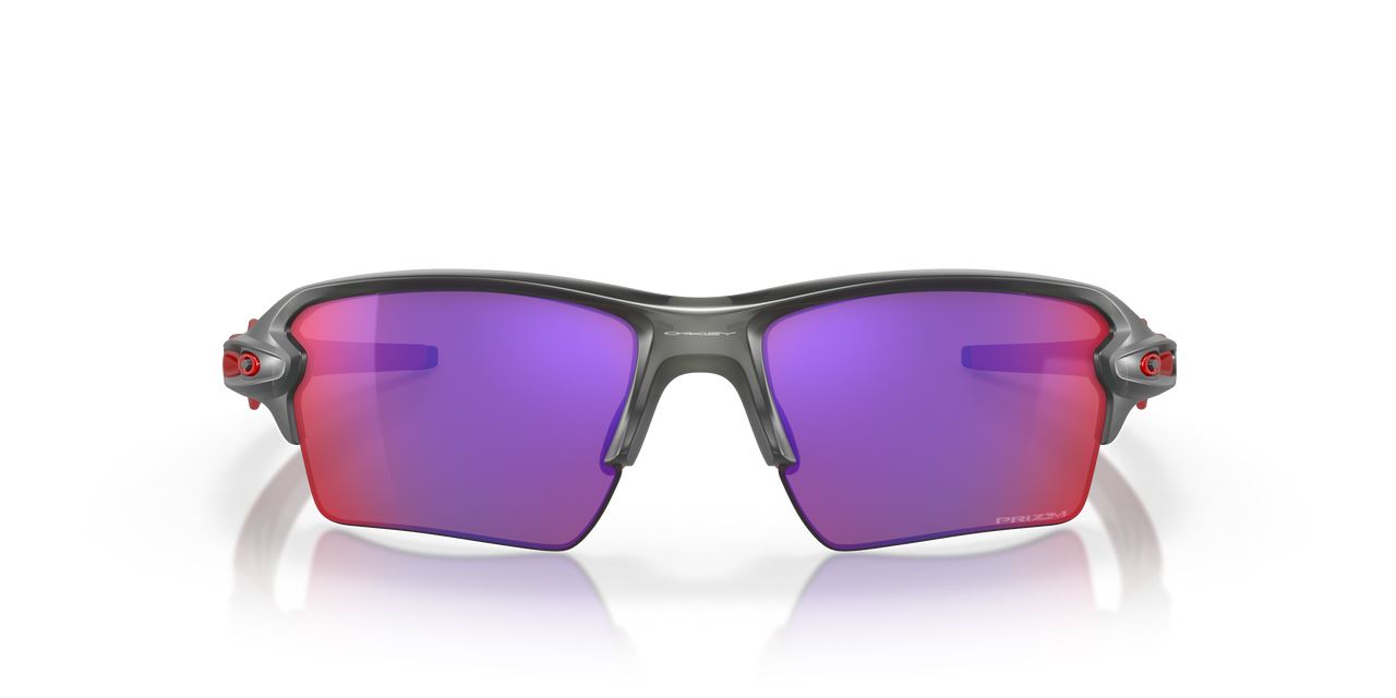 Oakley Flak 2.0 XL Sunglasses Prizm Road Lenses Sports Matte Grey Smoke Frame