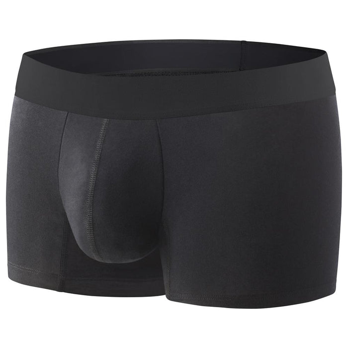 Comfyballs Men's Regular Boxer Shorts Fitness Athletic Underwear - Black No Show
