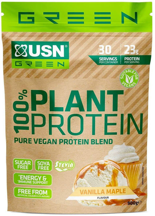 USN 100% PLANT PROTEIN - VEGAN - SOYA FREE - SUGAR FREE - 900 GUSN