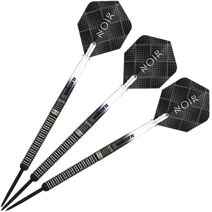 Unicorn Noir Gary Anderson Steel Tip Darts 90% Black Titanium Nitride Tungsten