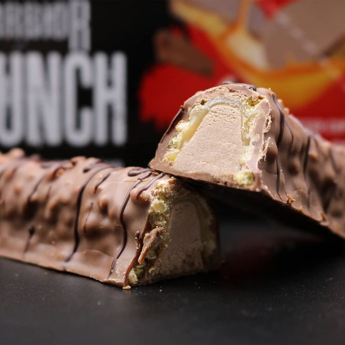 Warrior Crunch Bars High Protein Low Carbs Muscle Growth Peanut Butter 12 x 64g