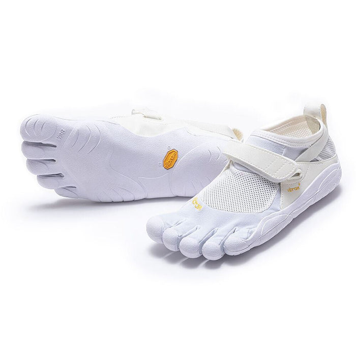 Vibram KSO Vintage Womens Waterproof Trainers Five Finger Gym Footwear - WhiteToesox