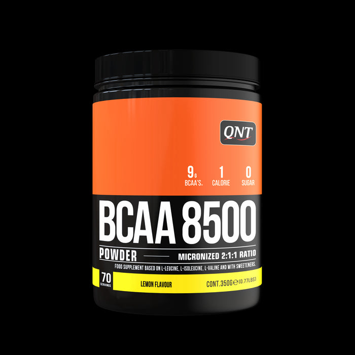 QNT BCAA 8500 Pre & Post Workout Energy & Recovery Instant Powder - 350g Lemon