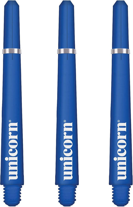 Unicorn Gripper 4 Dart Shafts Set Polycarbonate Stems Solid Ring Grip - Blue