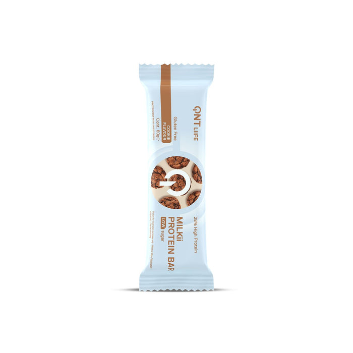 QNT Protein Milkii Protein Bar 28% Low Sugar 12 x 60g - Cookie
