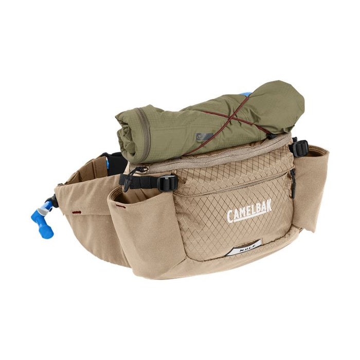 CamelBak Podium Flow 2 Waist Pack with 21oz Podium Dirt Bottle Lightweight Hydration Belt with Secure Storage