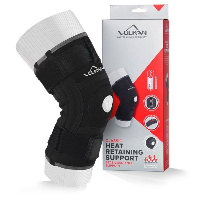 Vulkan Classic Knee Stabilising Support in Black made of Neoprene