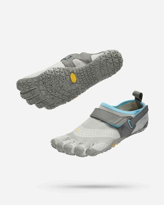 Vibram V Aqua Five Fingers Shoes Ladies Barefoot Feel Footwear - White/Blue/CoralFITNESS360