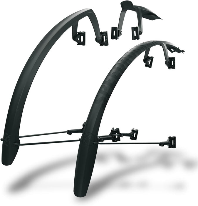 SKS Speedrocker XL Mudguard Set - Dual‑Spoiler Gravel Fenders for 52 mm Tires