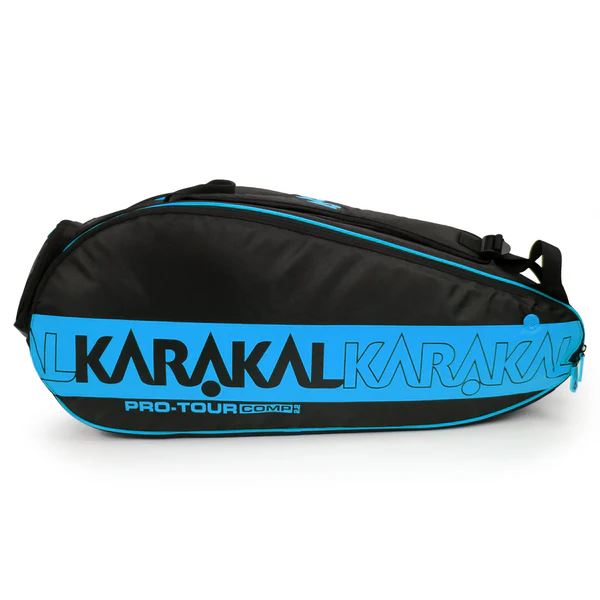 Karakal Pro Tour Comp Racket Bag – Lightweight, Multi-Racket Storage - Blue