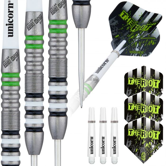 Unicorn Darts Callan Rydz The Riot 80% Tungsten Steel Tip Darts