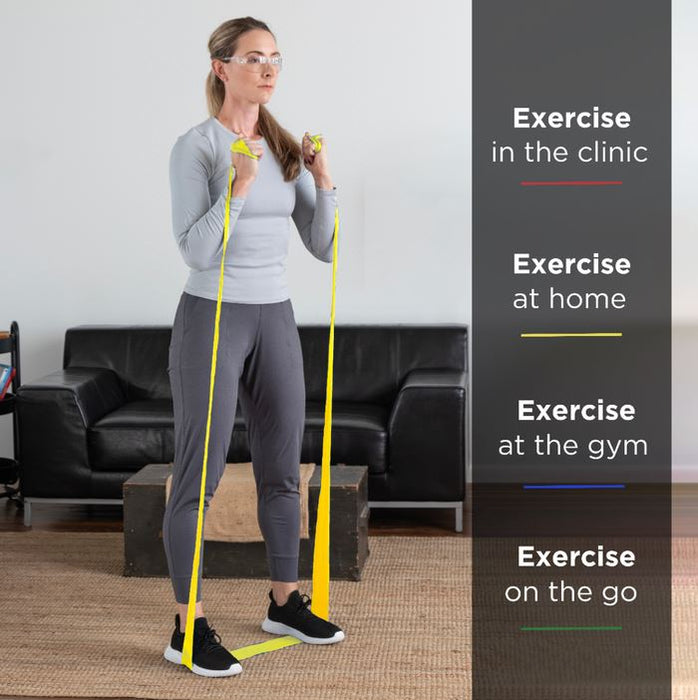 THERABAND Light 50 Yard Latex Resistance Bands ForPhysio, Rehab & Strength - Yellow