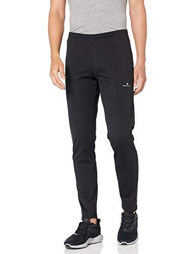 Ronhill Mens Running Slim Pant in Black - Water Repellent And Reflective