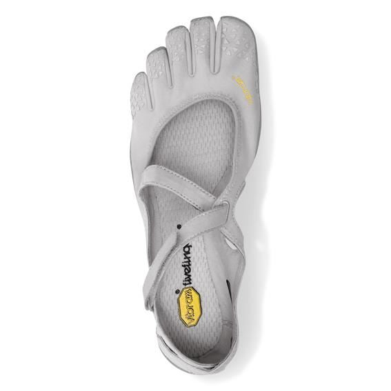 Vibram V - Soul Womens Five Fingers Open Light Flexible Shoes Trainers - Silver/Light GreyVibram