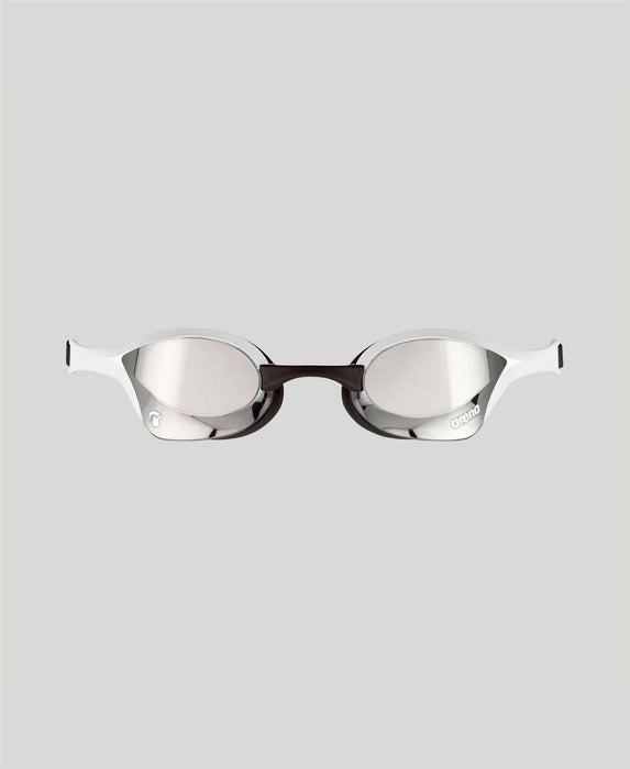 Arena Swimming Goggles Cobra Ultra Swipe Mirror - Anti Fog - Silver / White