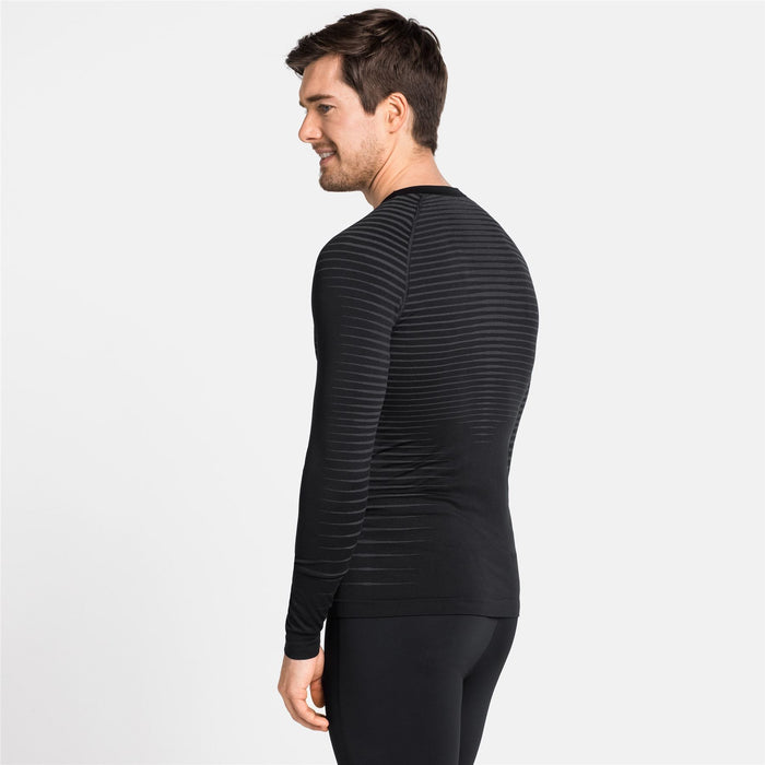 Odlo Performance Light Men's Running Top - Crew Neck Long Sleeve