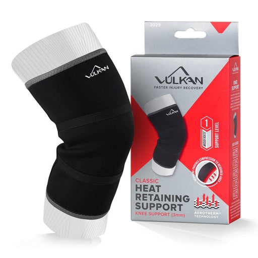 Vulkan Classic Knee Support Compression Sleeve in Black - Neoprene - Level 1FITNESS360