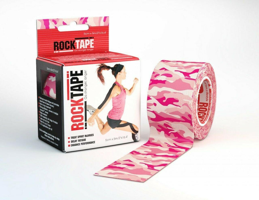 Rocktape Strong Adhesive Kinesiology Tape Patterned Rolls x 3RockTape