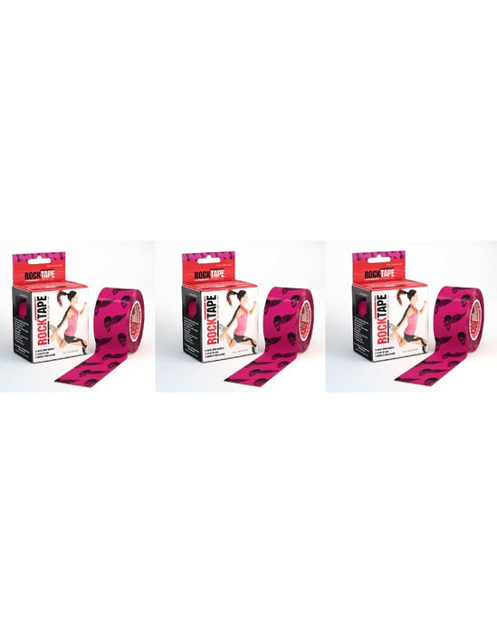 Rocktape Strong Adhesive Kinesiology Tape Patterned Roll - Skull x 3RockTape