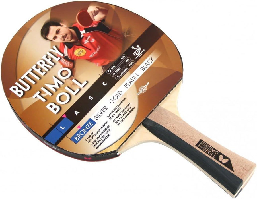 Butterfly Timo Boll Table Tennis Bat Ping Pong Racket Non-Slip Handle - Bronze