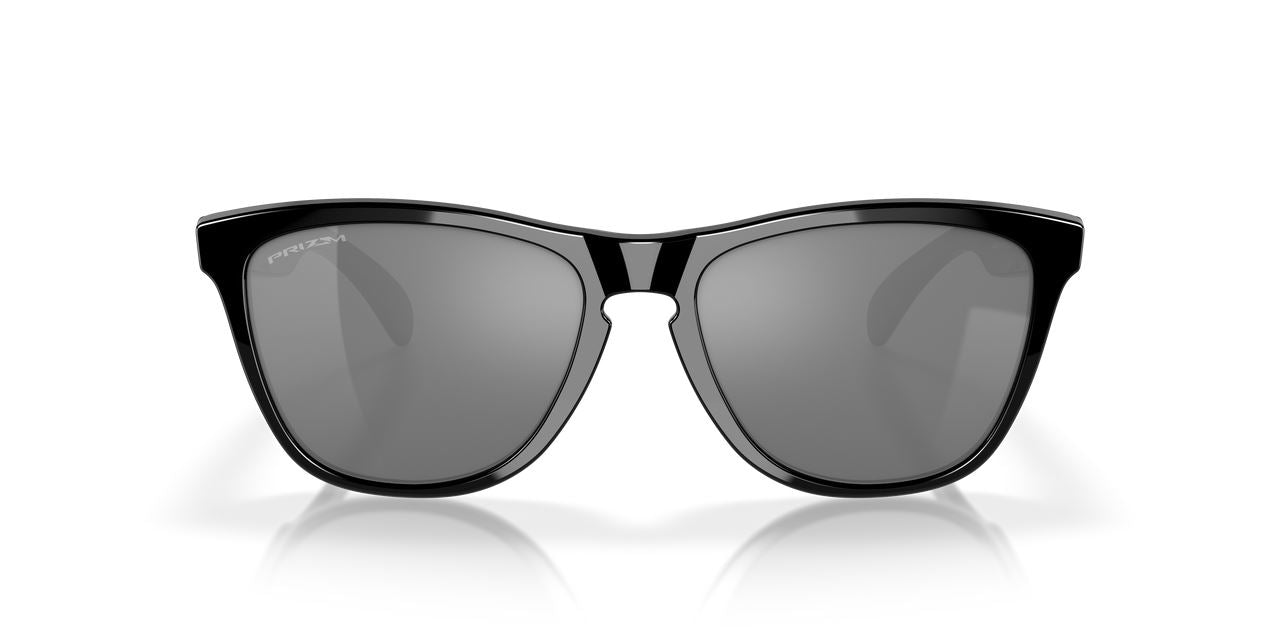 Oakley Frogskins Sunglasses Black Lenses Polished Black Stylish Frame Driving