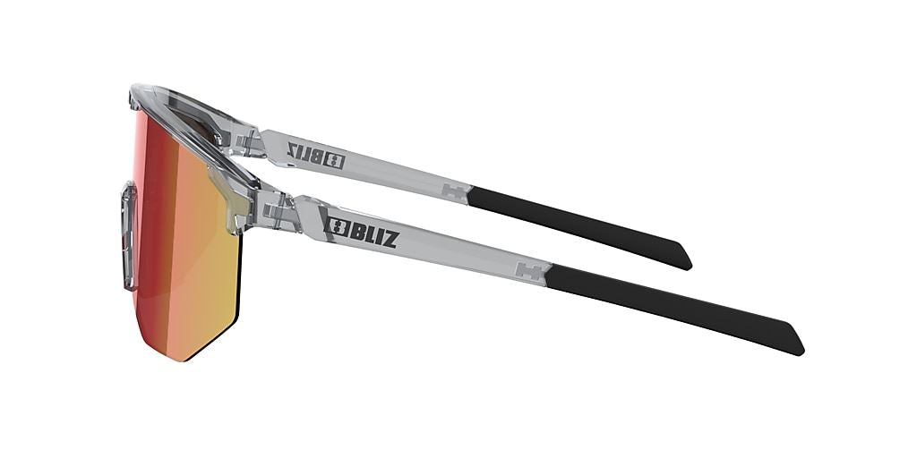Bliz Hero Sports Sunglasses Shades Transparent Frame Brown/Red lens