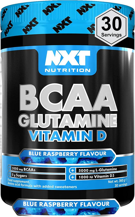 NXT Nutrition BCAA Glutamine Vit D Recovery Training Health Fitness Drink - 360g