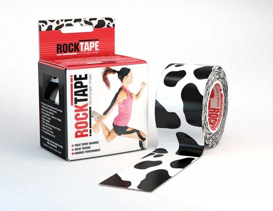 Rocktape Adhesive Sports Kinesiology Athletic Tape Pattern Roll 5cmx5m - Cow