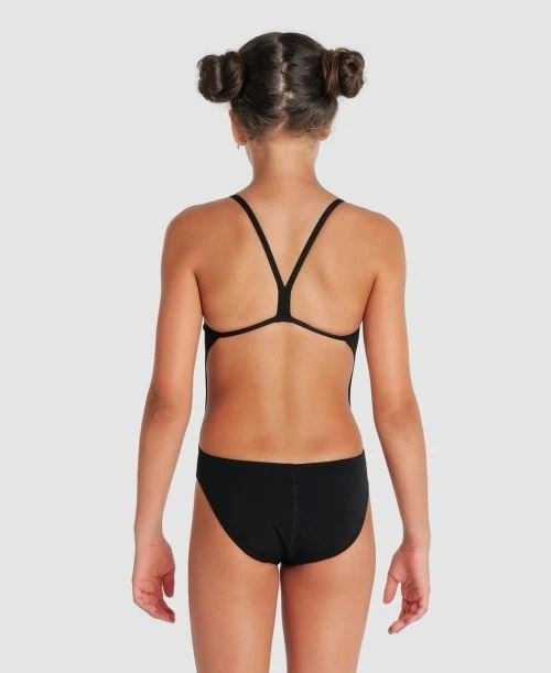 Arena Girls Team Swimsuit Challenge Solid Competition Training Swimwear BlackArena