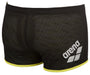 Arena Drag Swimming Shorts in Black Water Resistant with Square CutArena