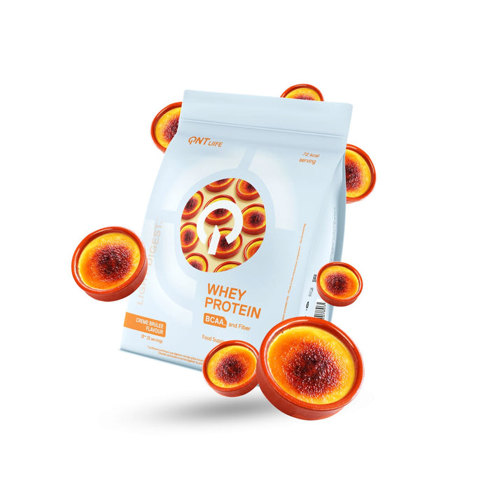 QNT Light Digest Whey Protein Powder BCAA And Fiber - Crème Brulee