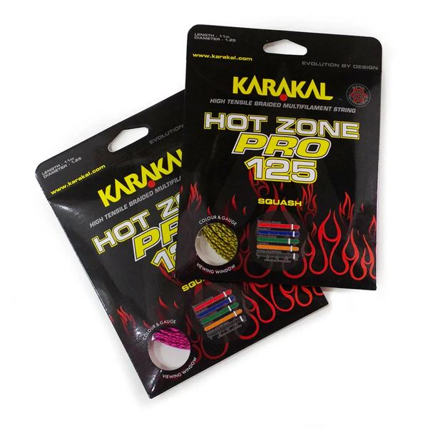 Karakal Hot Zone Pro 125 Squash Racket String Braided 110m Coil
