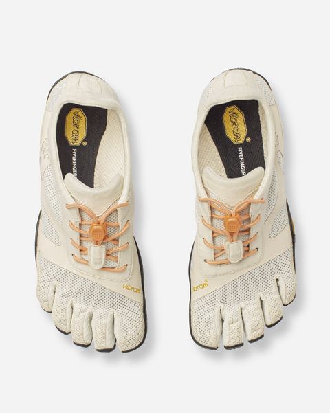 Vibram KSO Evo Five Fingers Barefoot Ladies Training Shoes - Ivory/Black