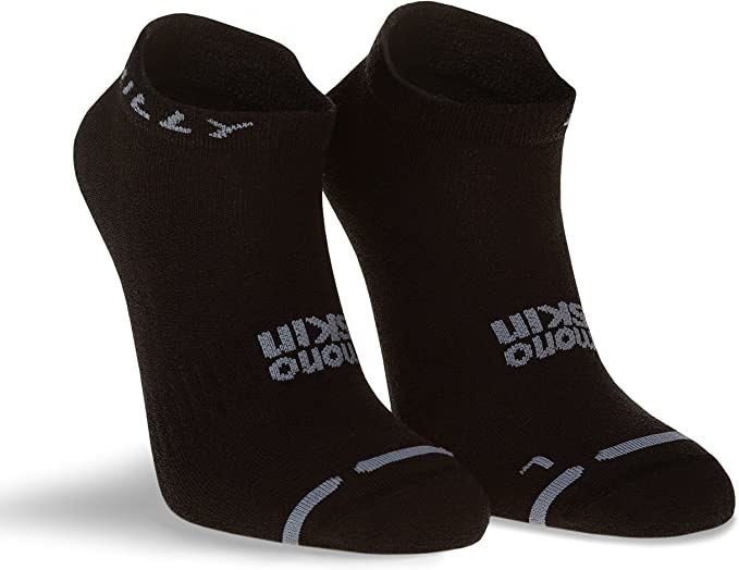 Hilly Active Socklet Socks Zero Cushion Running Sports Black/Grey - 3 Pairs for 2Hilly